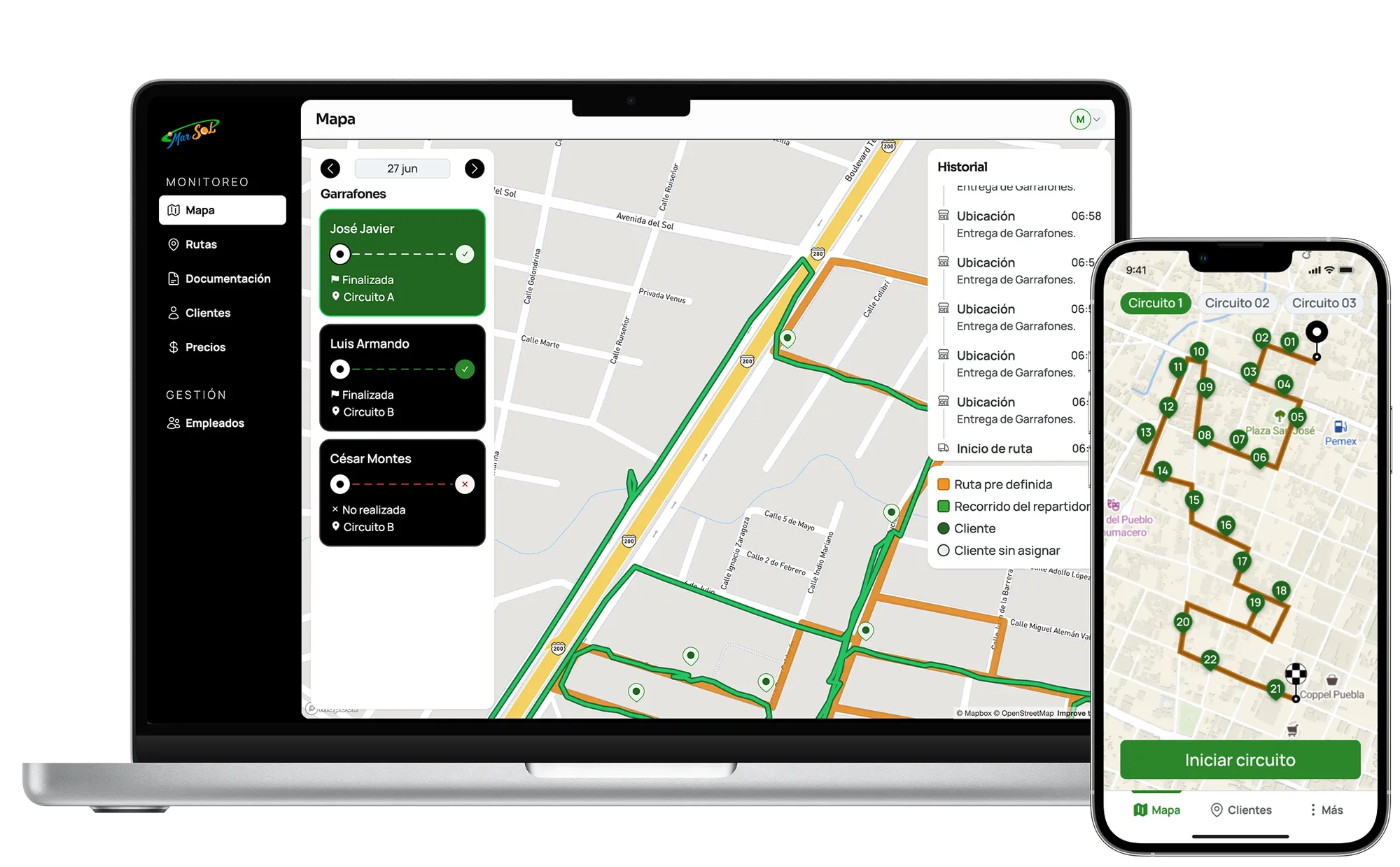 Dashboard and app preview