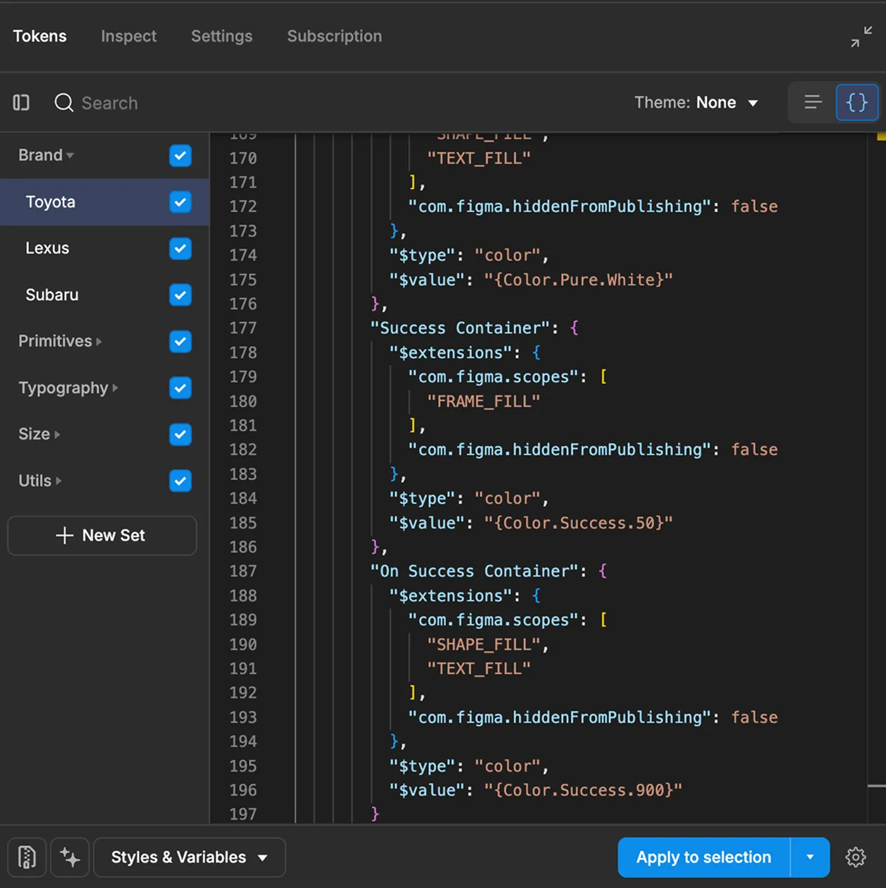 Tokens Studio handling tokens on Figma and Gitbucket